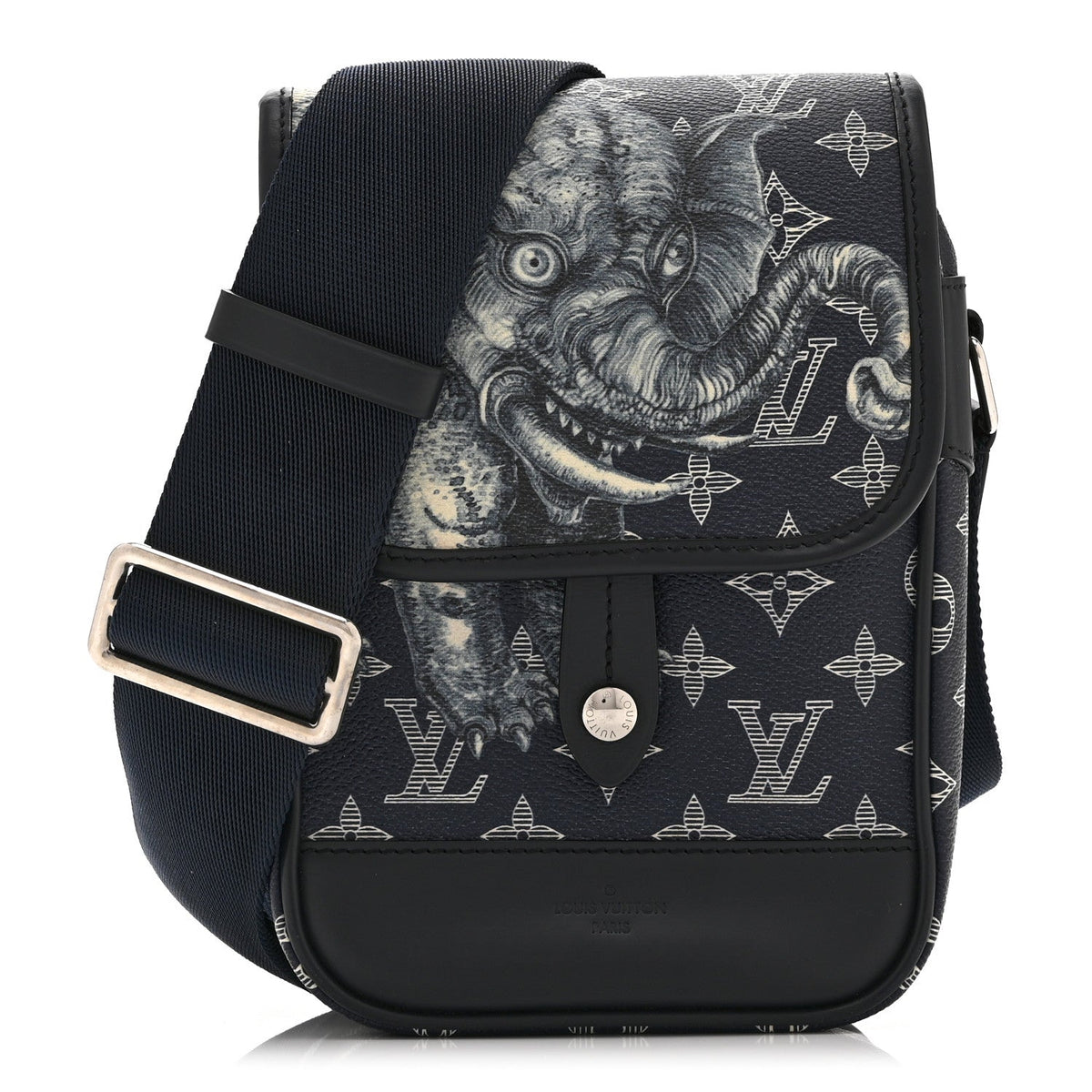 Savane Monogram Elephant Chapman Messenger BB Encre