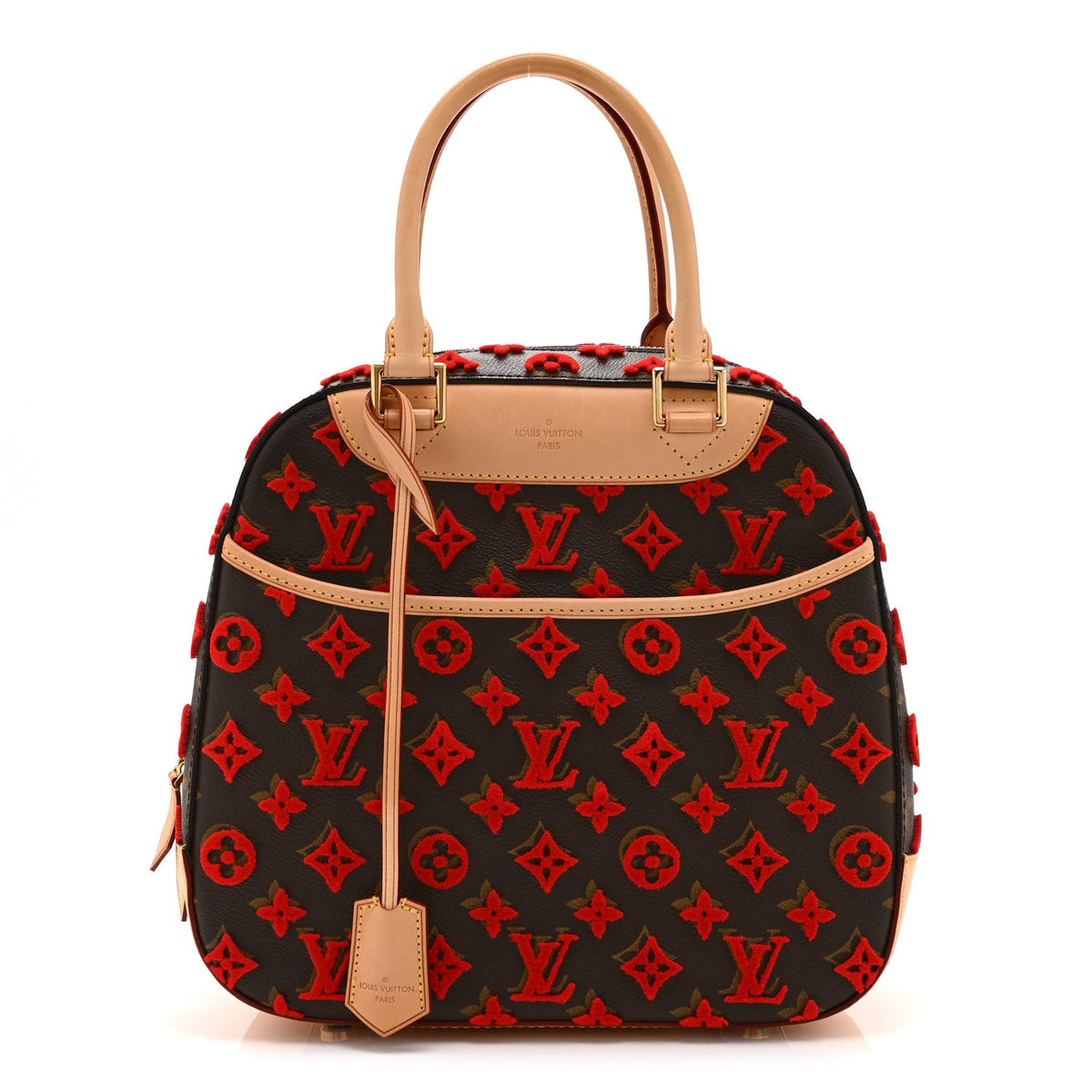 Monogram Tuffetage Deauville Cube Red