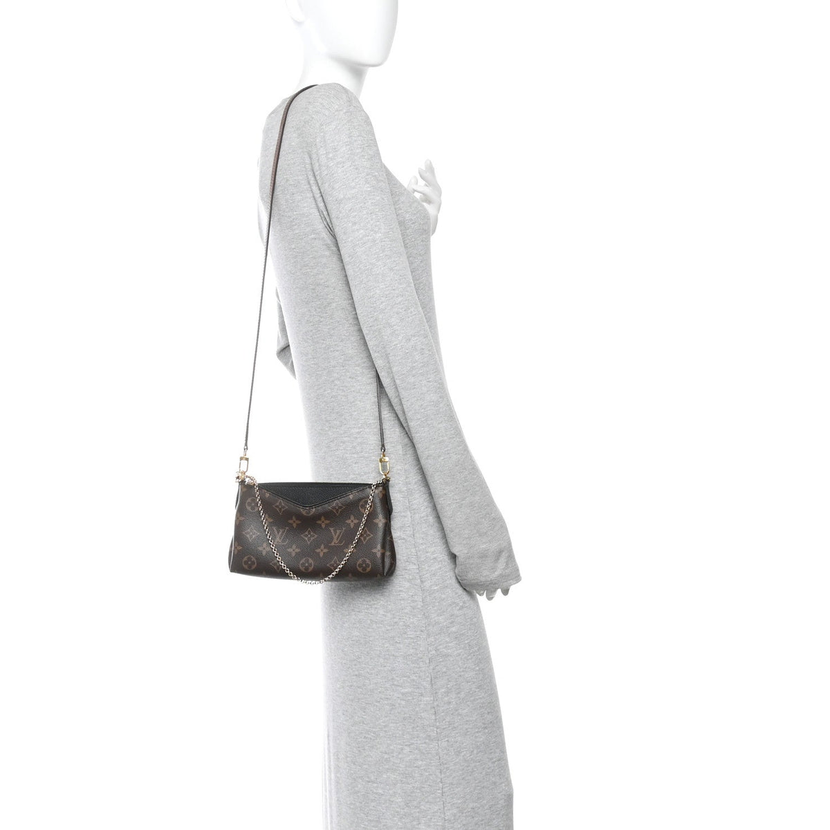 Monogram Pallas Clutch Black