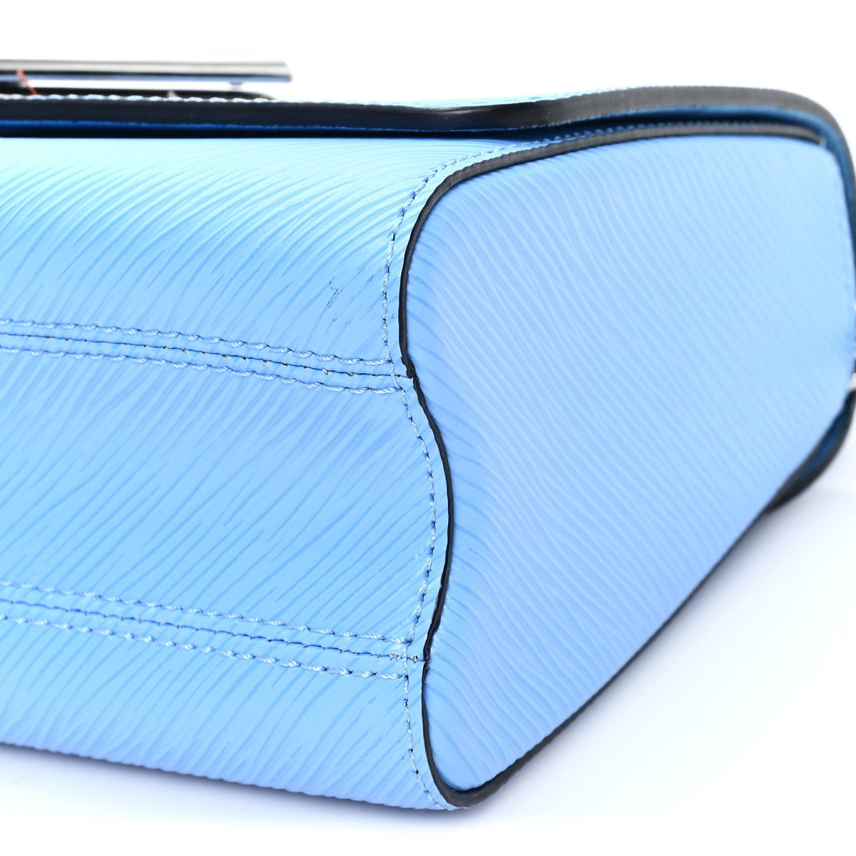 Epi Tropical Birds Twist Shoulder Bag MM Bleuet