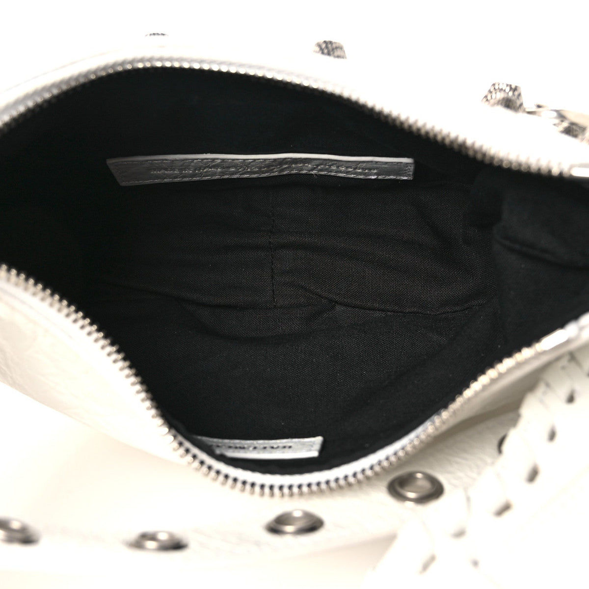 Agneau Arena Le Cagole Shoulder Bag XS Optic White