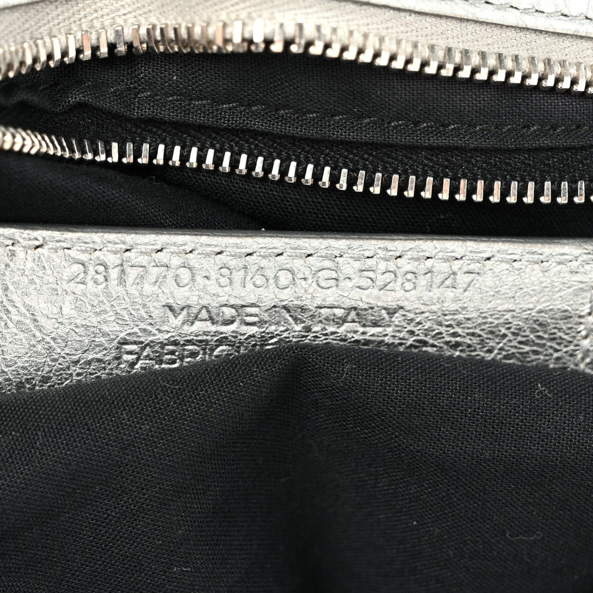 Metallic Agneau Giant 12 Silver Hardware City Gris Aluminum