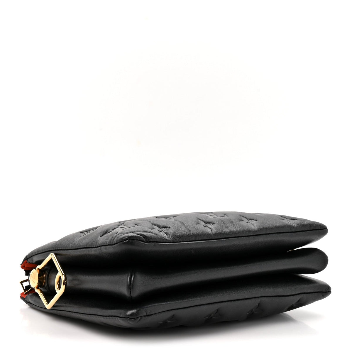 Lambskin Embossed Monogram Coussin BB Black