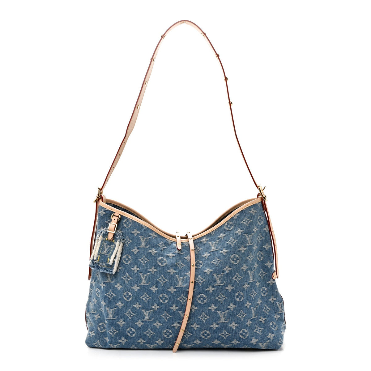 Monogram Denim CarryAll MM Blue