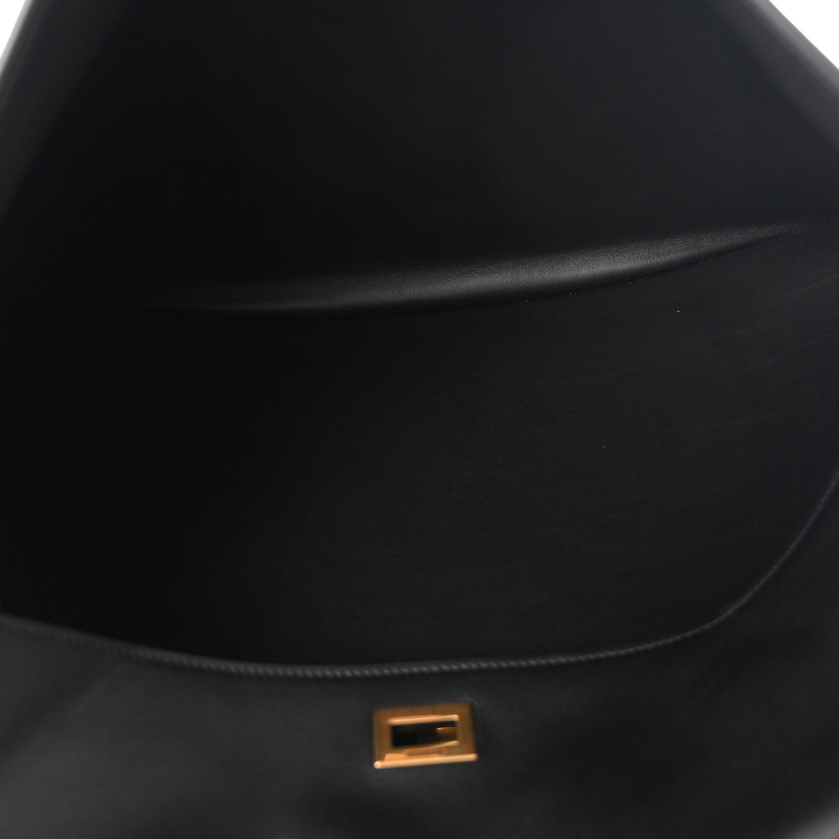 Smooth Calfskin Large Rodeo Top Handle Handbag Black