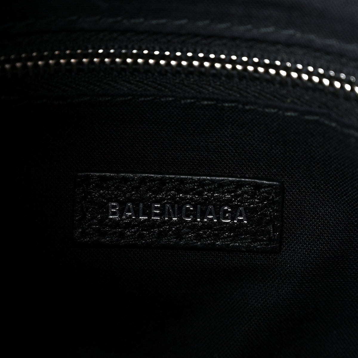 Calfskin Logo XXS Shopping Tote Black