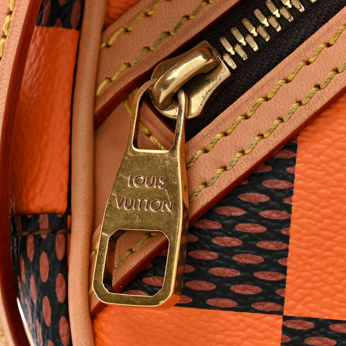 Damier Pop Chess Messenger Orange