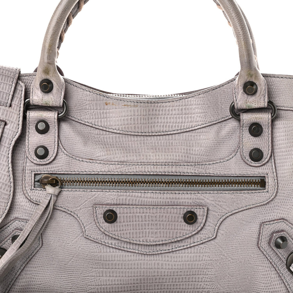 Agneau Lizard Embossed Classic Hardware First Fer