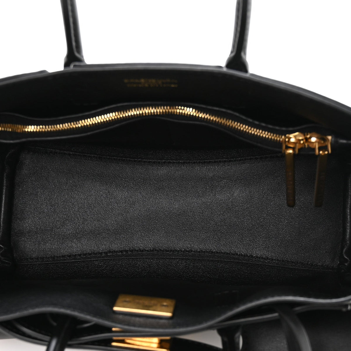 Smooth Calfskin Mini Bel Air Carry All Bag Black