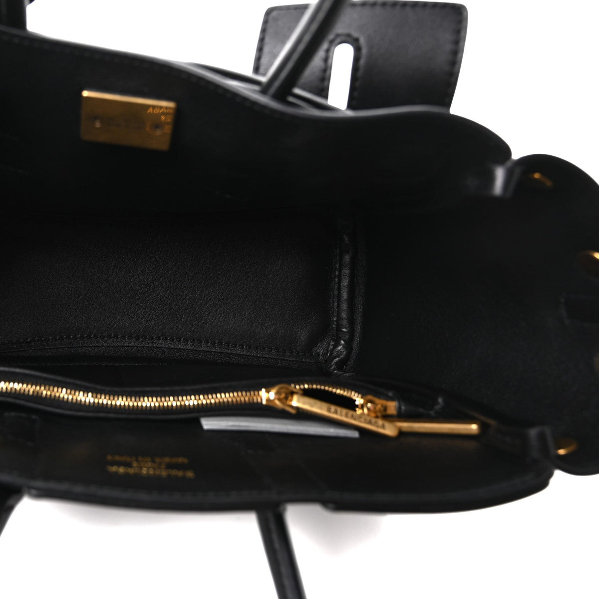 Smooth Calfskin Mini Bel Air Carry All Bag Black