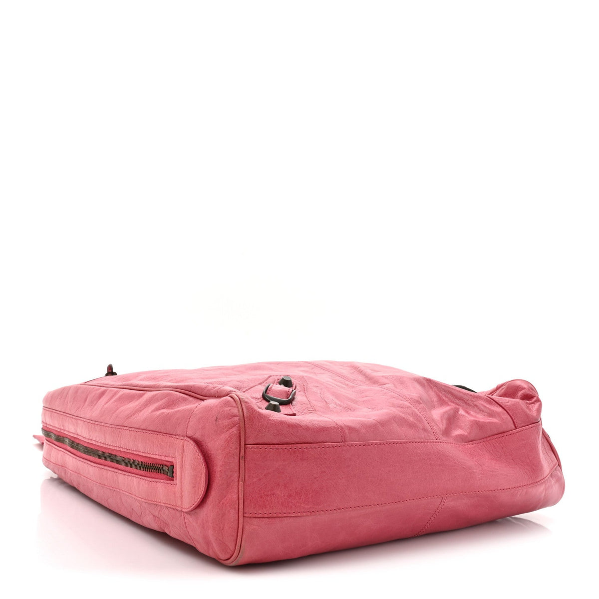 Agneau Classic Hardware Briefcase Tote Pivoine