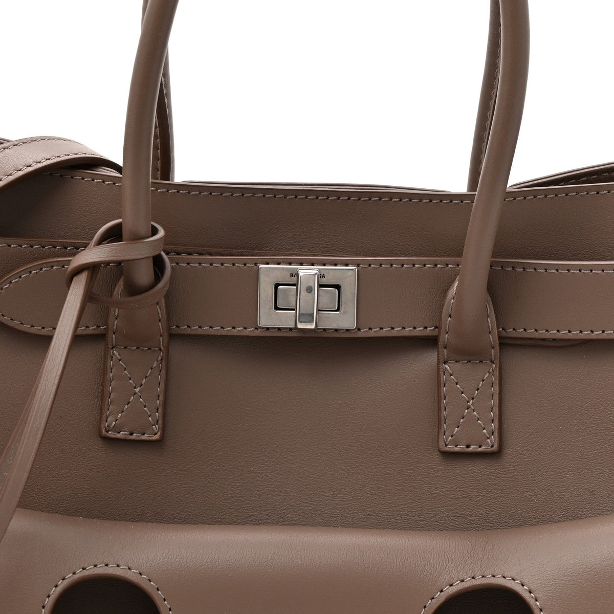 Smooth Calfskin Small Bel Air Carry All Bag Taupe