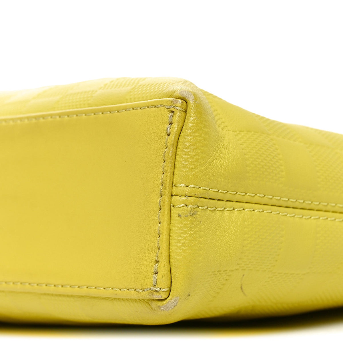 Damier Infini Porte-Documents Vert Acide