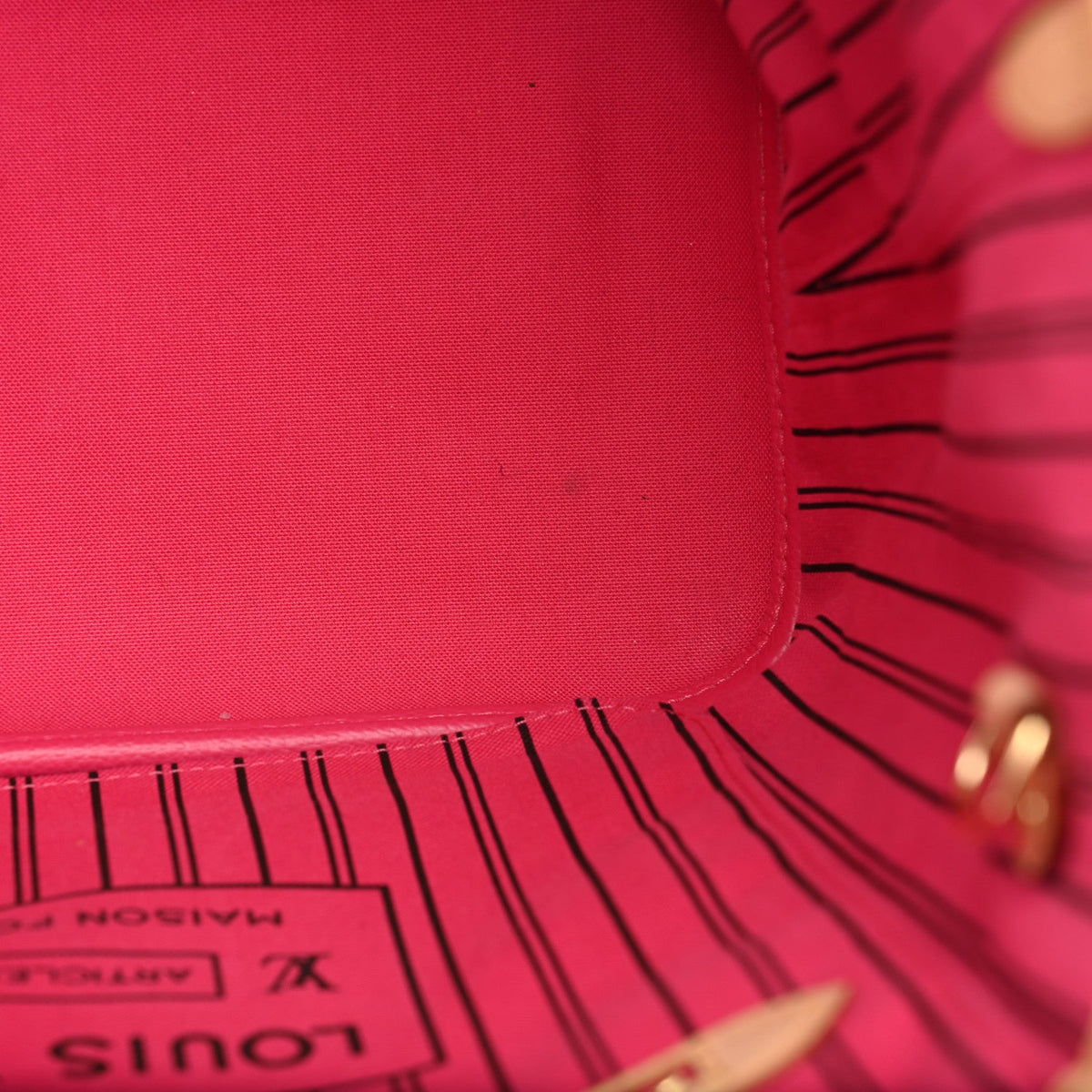 Monogram Inside Out Neverfull Bandouliere MM Rose Pondichery