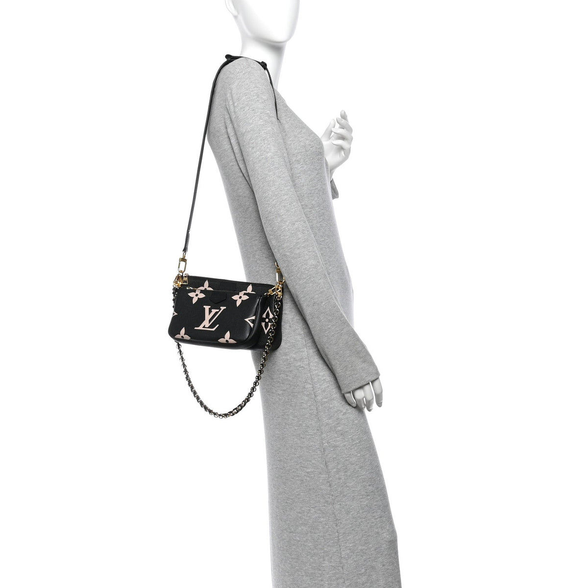 Empreinte Monogram Giant Multi Pochette Accessories Black Beige