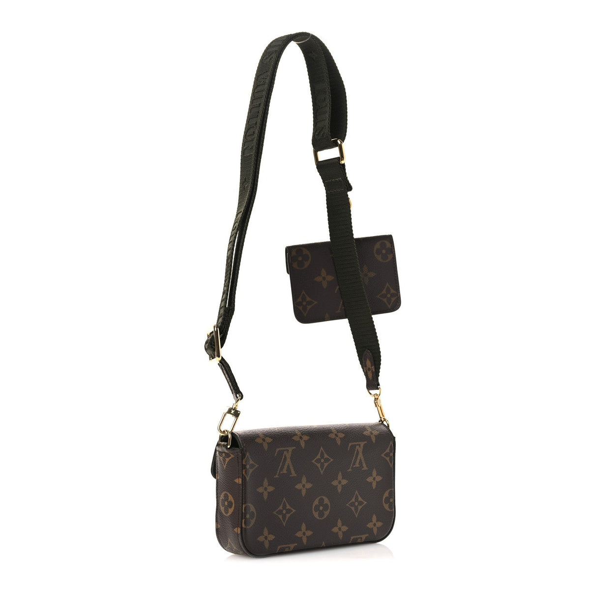 Monogram Felicie Strap & Go Kaki