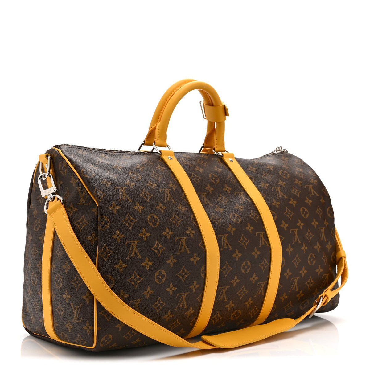 Monogram Macassar Keepall Bandouliere 50 Safran Yellow
