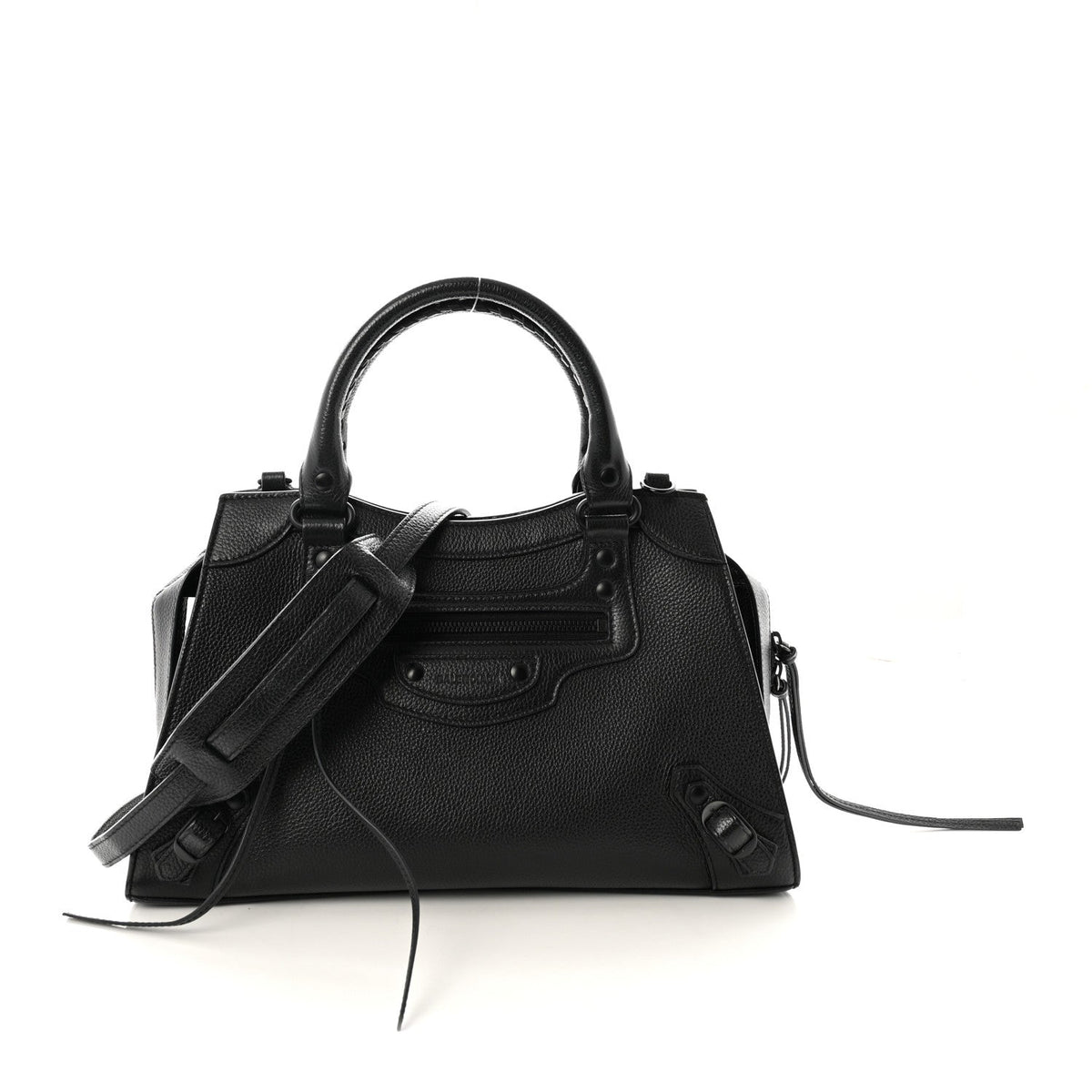 Grained Calfskin Neo Classic Black Hardware S City Black
