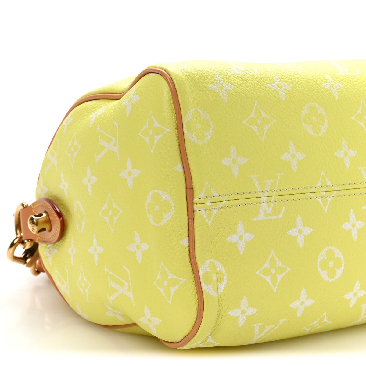 Calfskin Monogram Speedy P9 Bandouliere 25 Lemonade Yellow