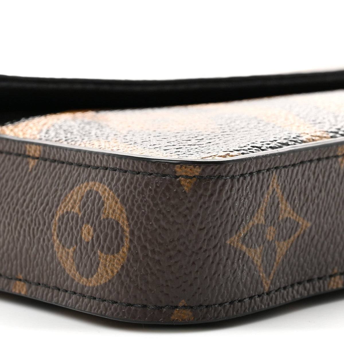 Monogram Animal Print Pochette Felicie Chain Wallet
