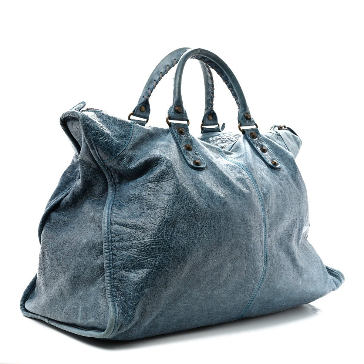Agneau Classic Hardware Weekender Turquoise