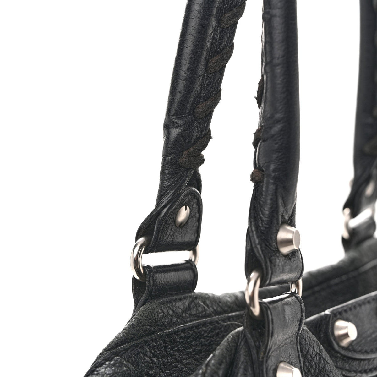 Agneau Classic Hardware Square Tote Black
