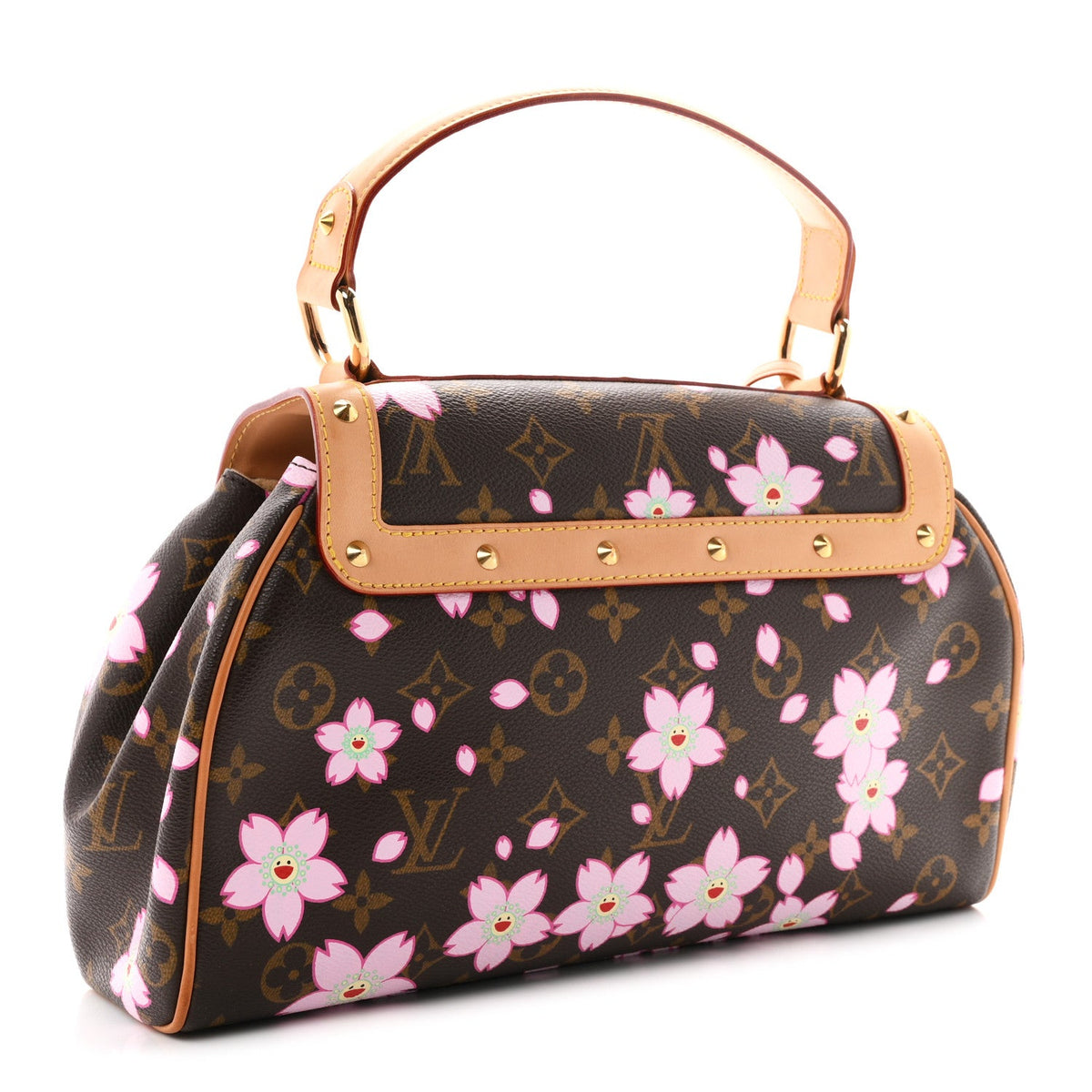 Monogram Cherry Blossom Sac Retro Bag Brown
