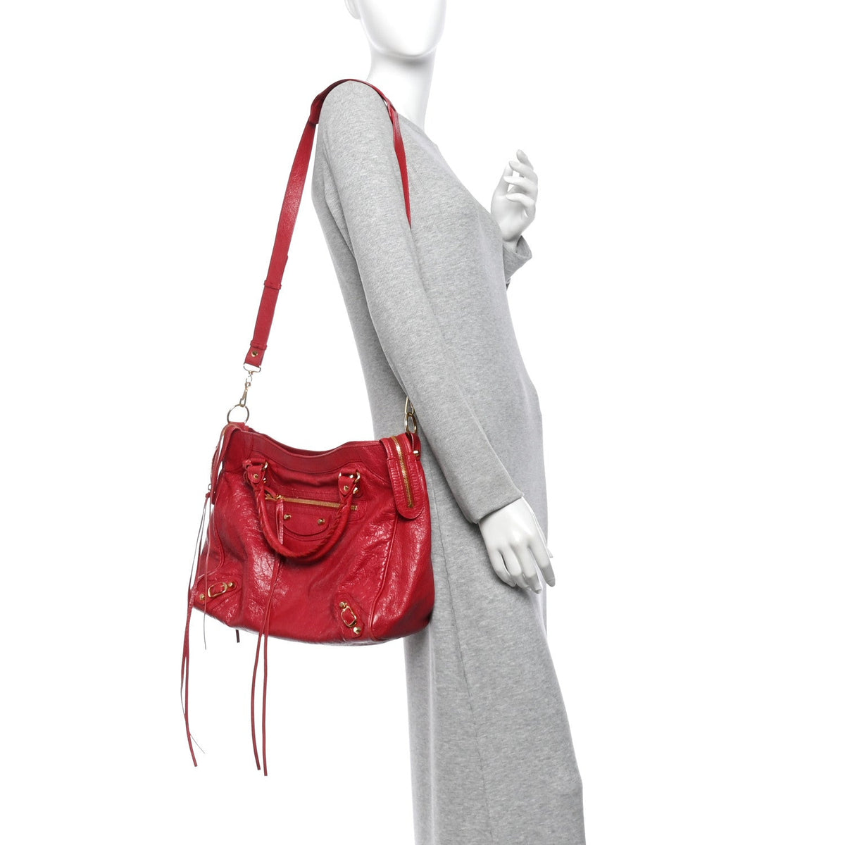 Agneau Classic Gold Hardware Velo Rouge Sapphire