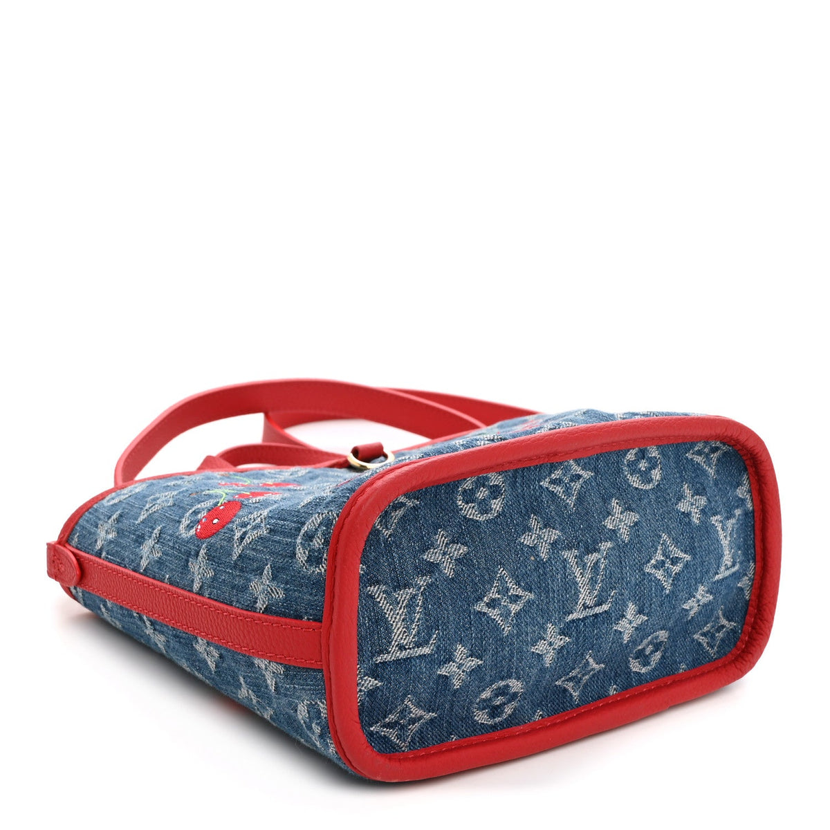 LV X TM Monogram Denim Cerises Neverfull Inside Out BB