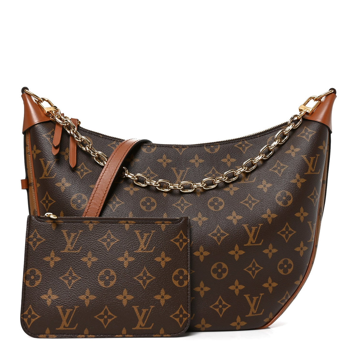Reverse Monogram Loop Hobo