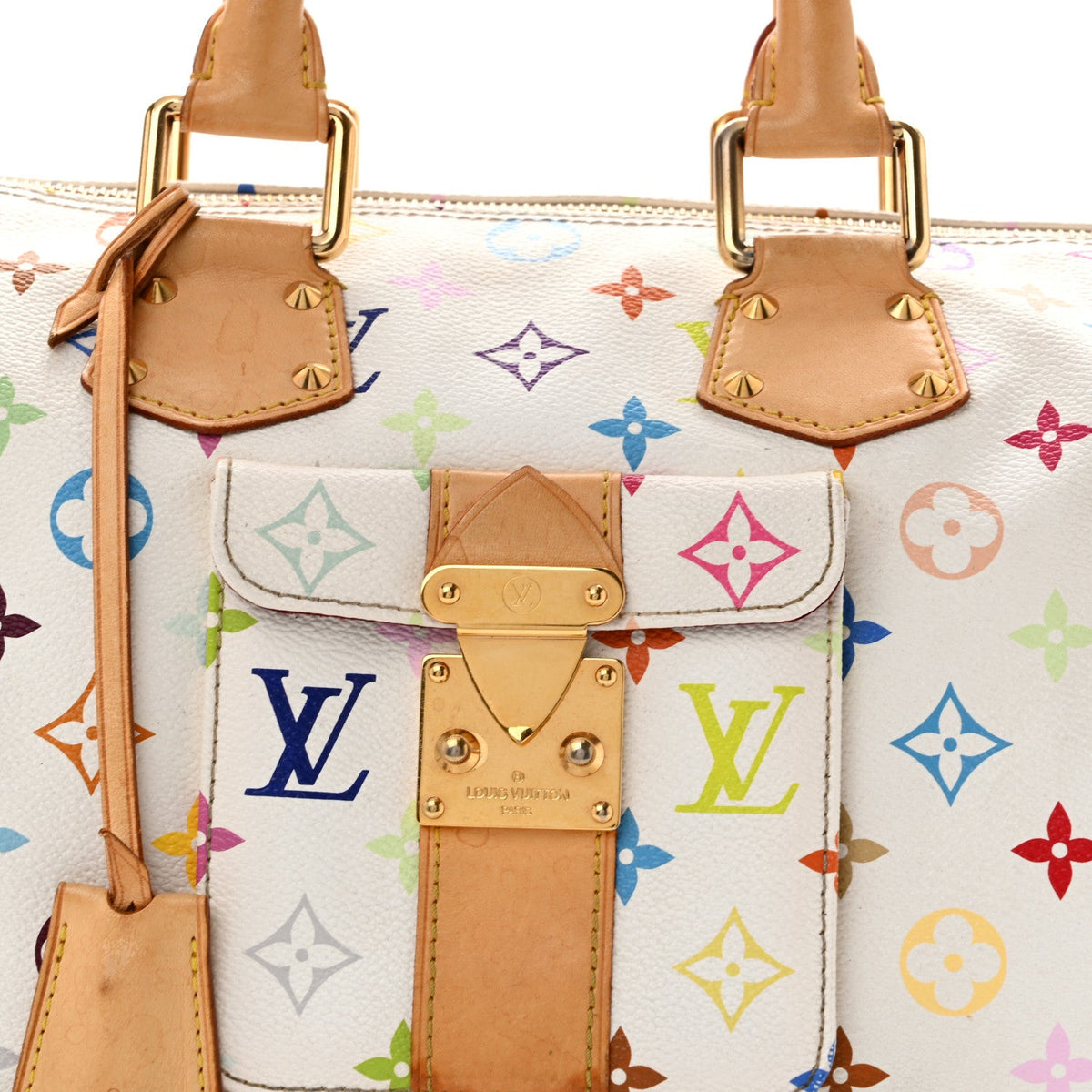 Monogram Multicolor Speedy 30 White