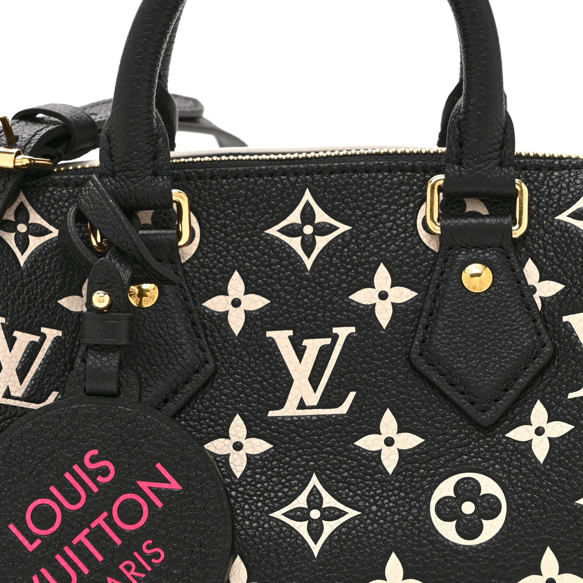 Empreinte Monogram Spring in the City Speedy Bandouliere 20 Black White Pink