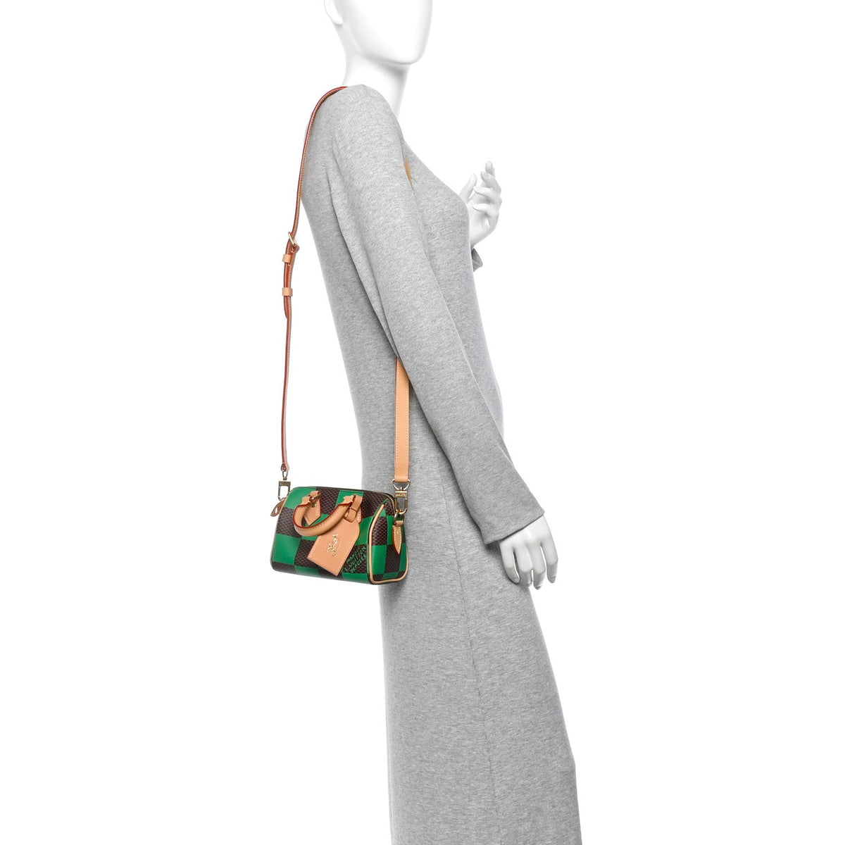 Damier Pop Speedy Bandouliere 18 Green