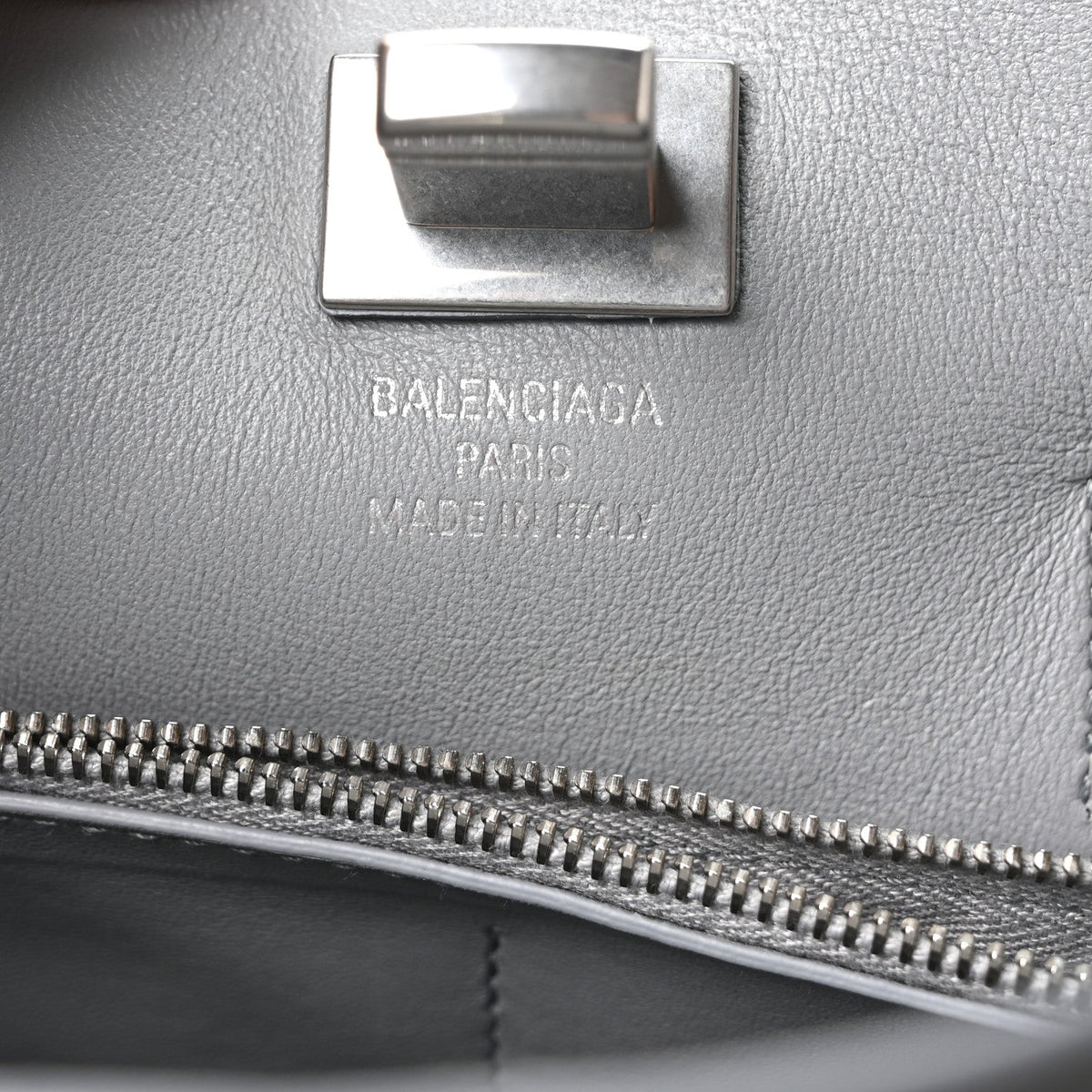 Smooth Calfskin Small Bel Air Carry All Bag Cloud Grey