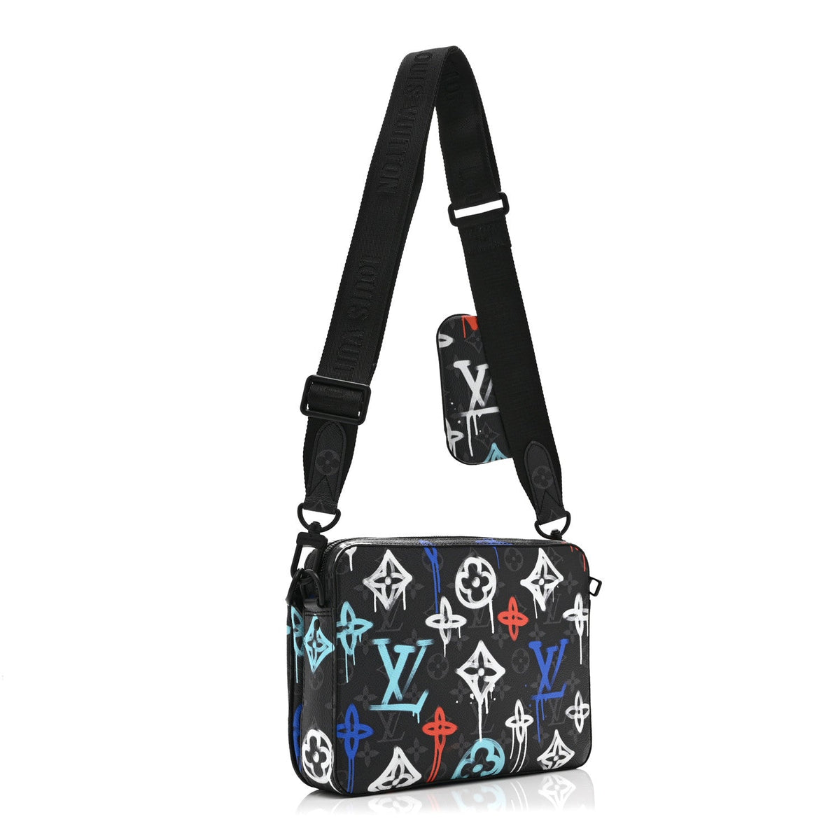 Monogram Eclipse LV Graffiti Trio Messenger Multicolor