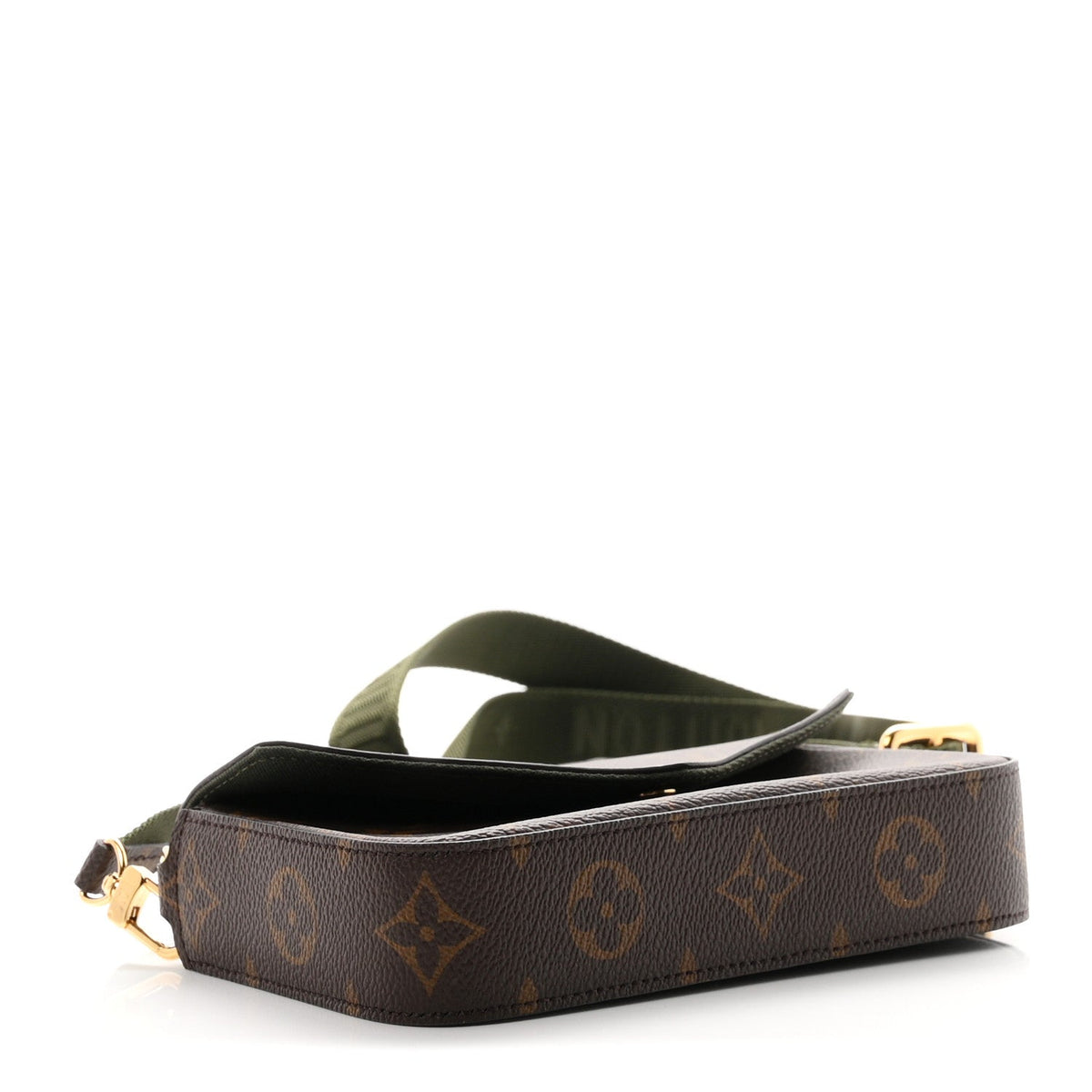 Monogram Felicie Strap & Go Kaki