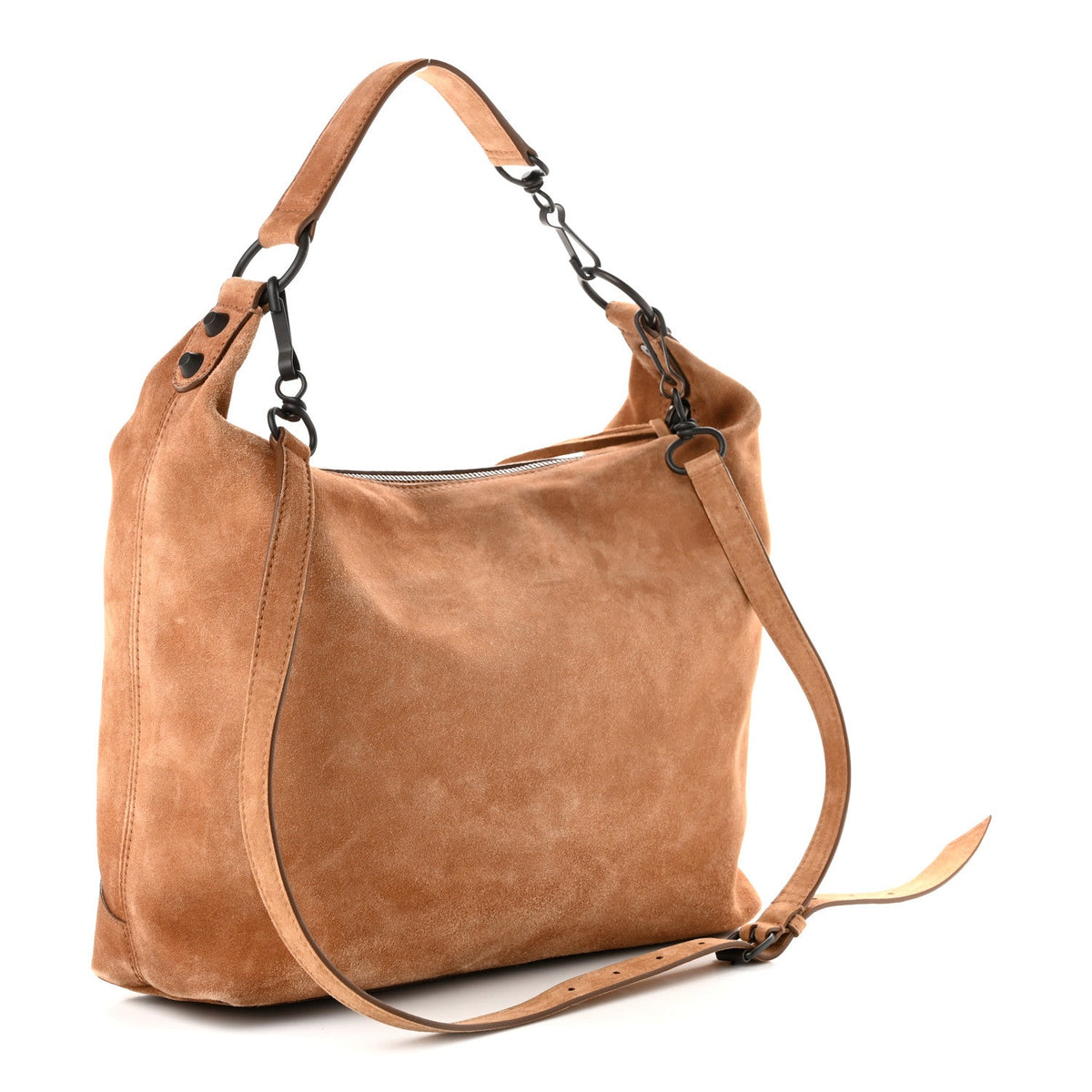 Suede Classic Hardware Small Le City Hobo Bag Camel