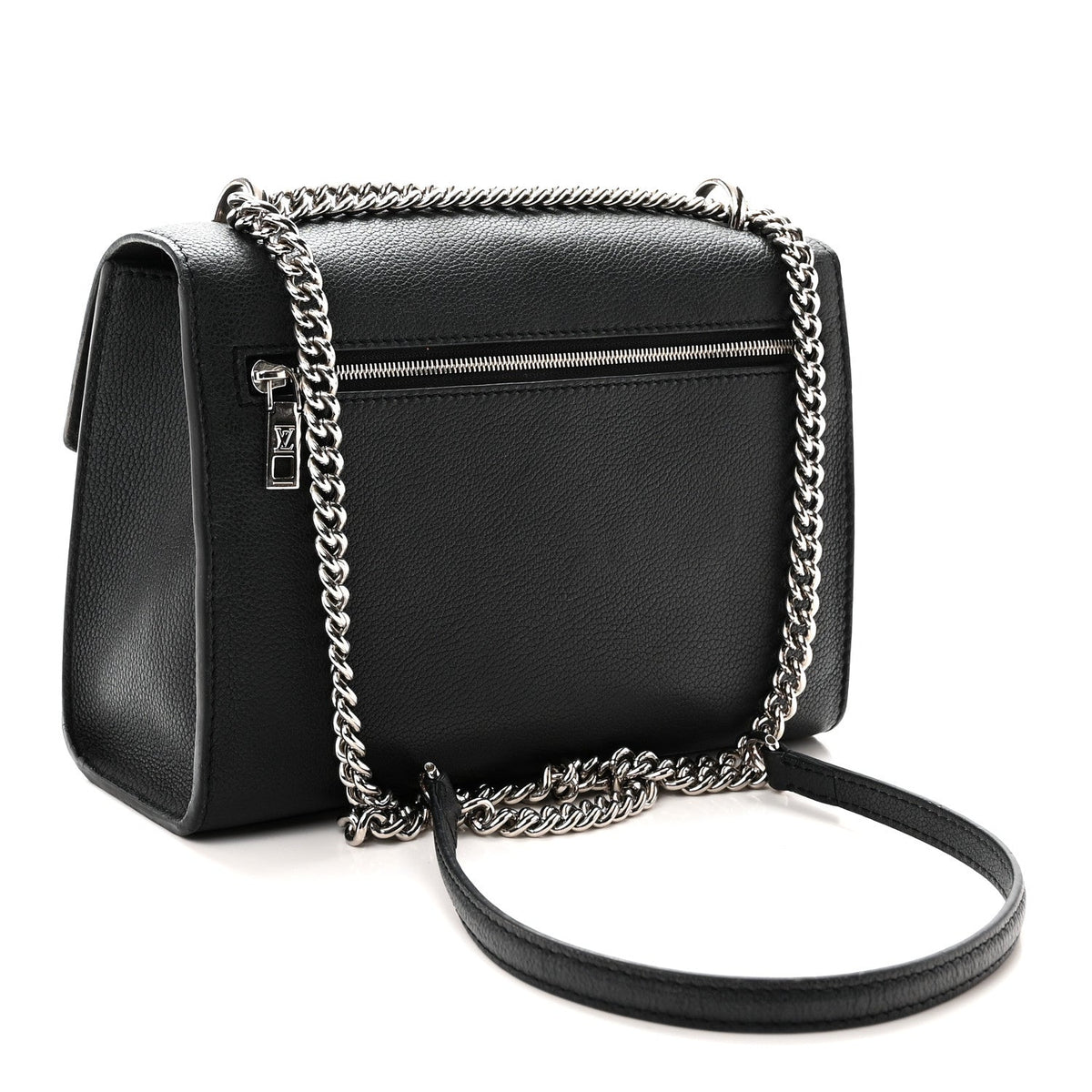 Soft Calfskin Mylockme Chain Bag BB  Black