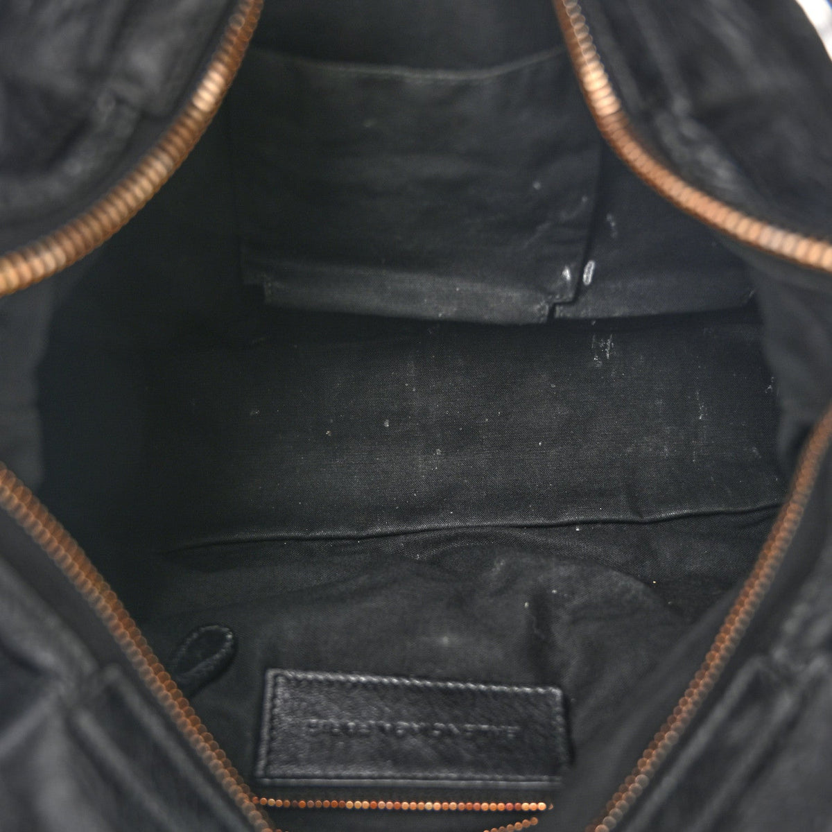 Agneau Giant 12 Rose Gold Hardware Town Black