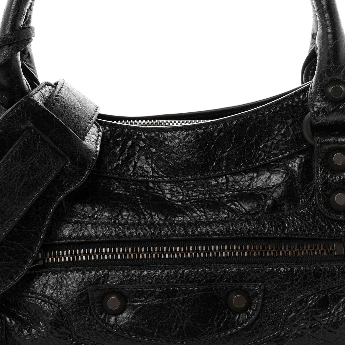 Agneau Arena Classic Hardware Le City First Bag Black