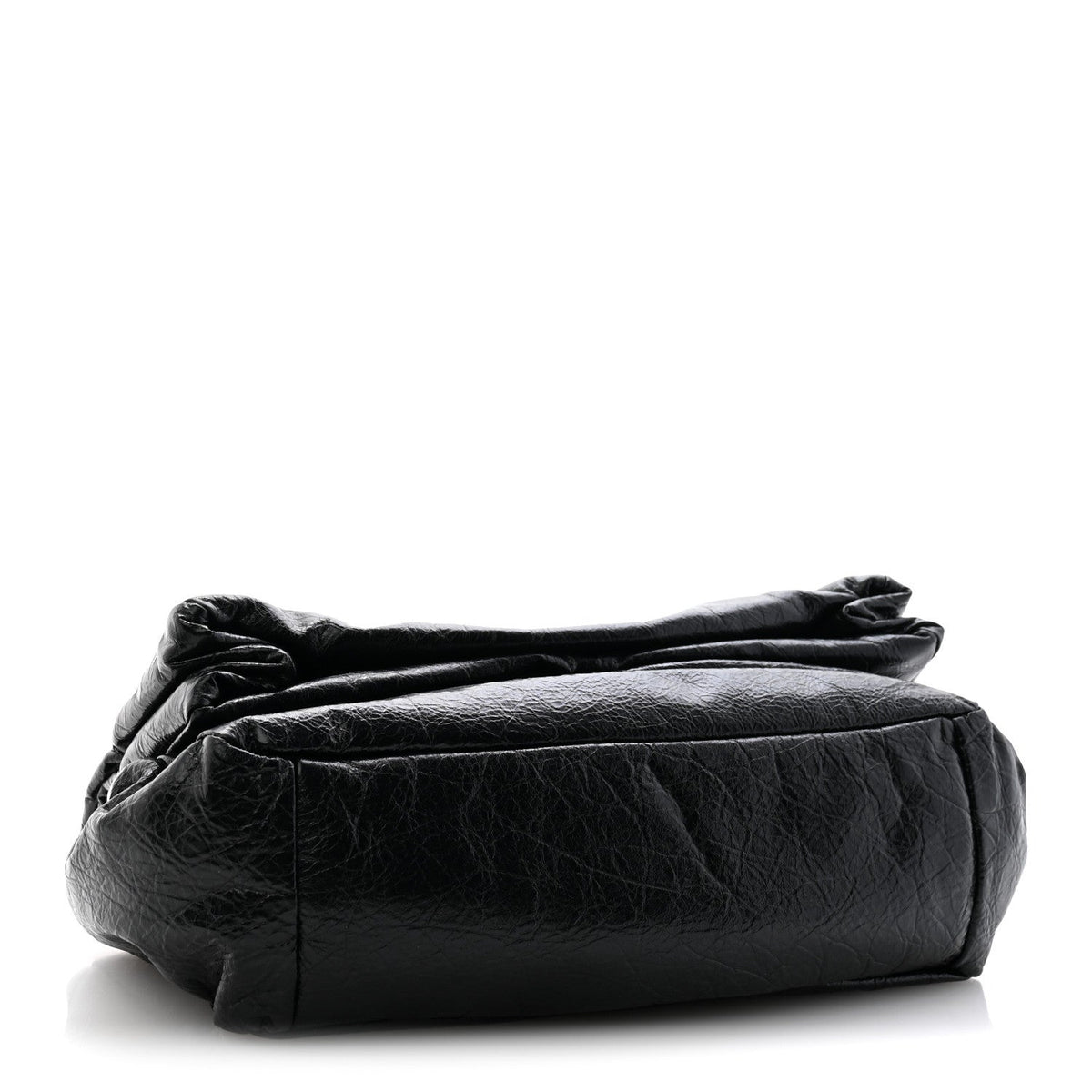 Arena Calfskin Small Monaco Chain Shoulder Bag Black