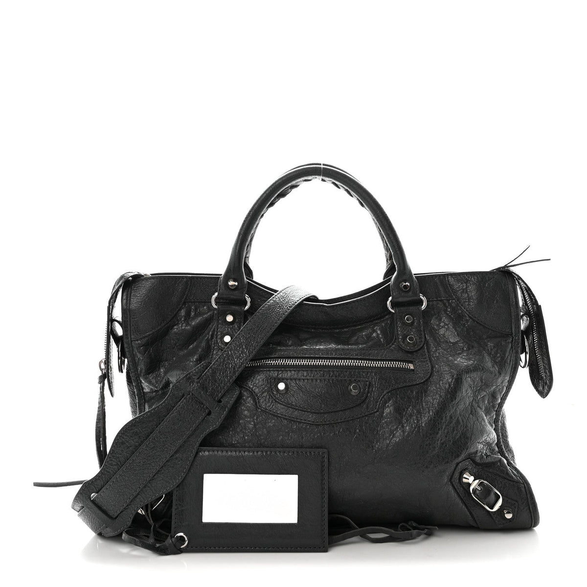 Agneau Classic Silver Hardware City Gris Fossile