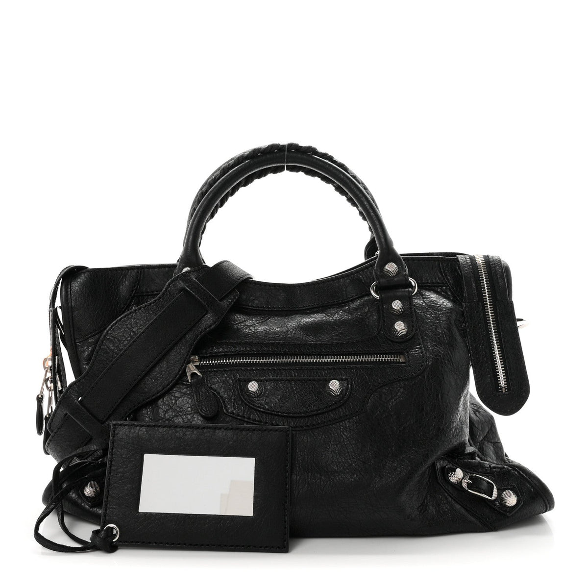 Agneau Giant 12 Silver Hardware City Black
