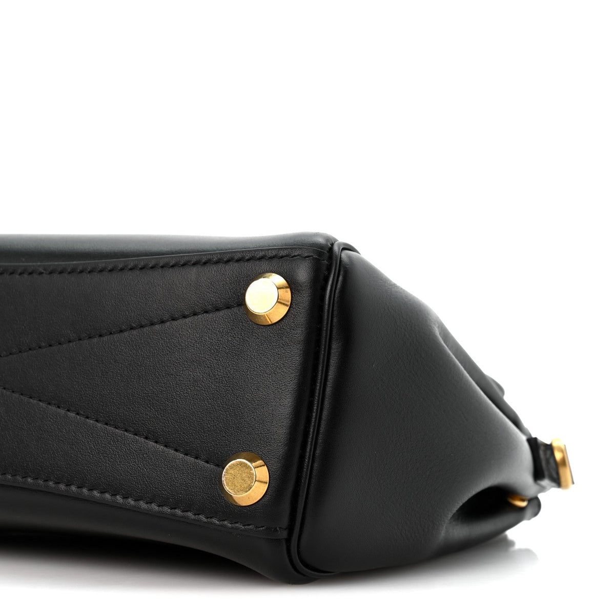 Smooth Calfskin Mini Bel Air Carry All Bag Black