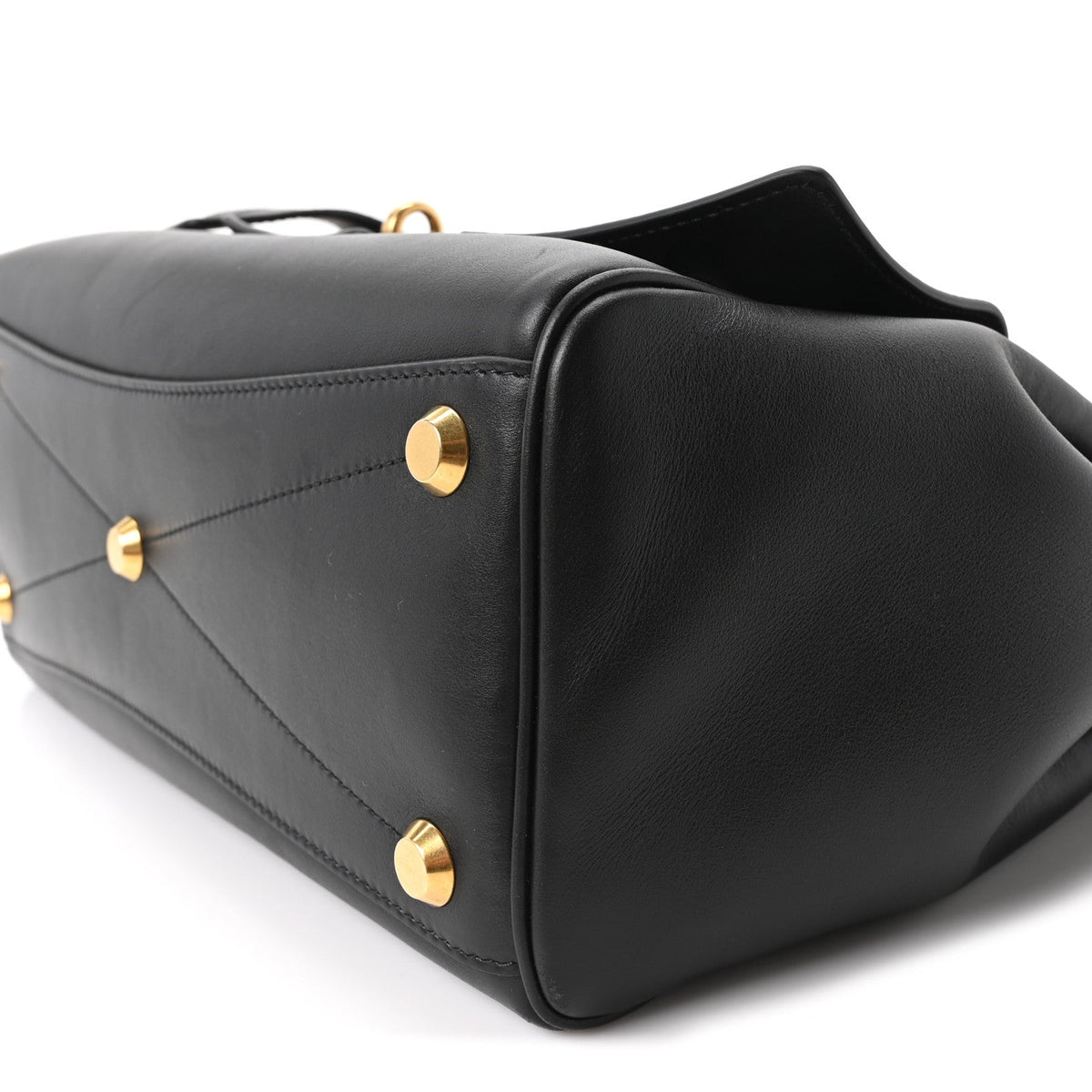 Smooth Calfskin Small Bel Air Carry All Bag Black