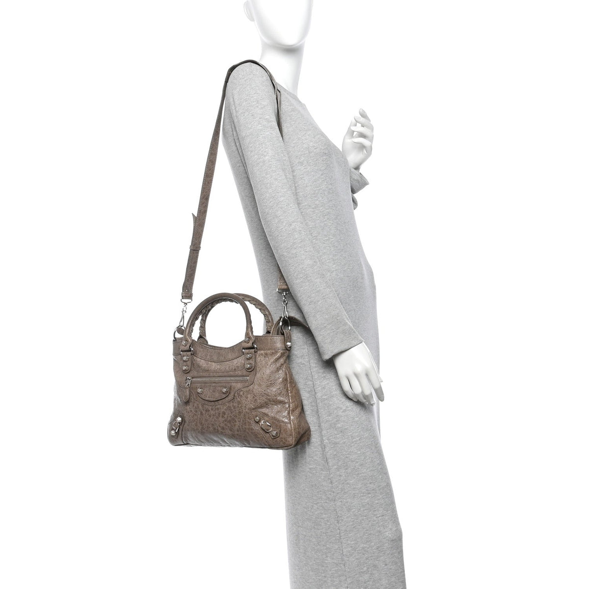 Agneau Giant 12 Silver Hardware Town Gris Poivre