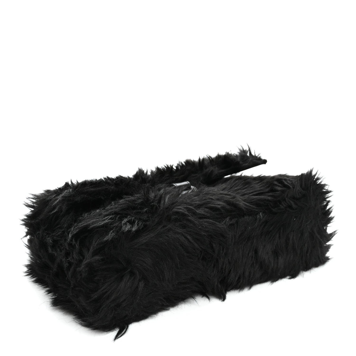 Faux Fur Small Downtown Shoulder Bag Black