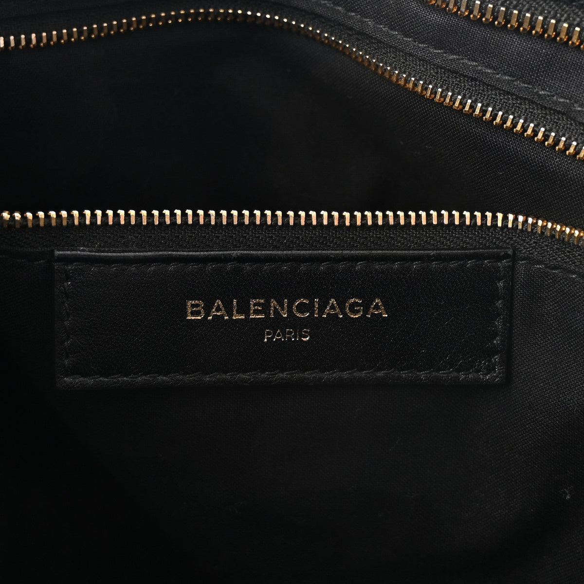 Chevre Gold Metallic Edge Hardware City Black