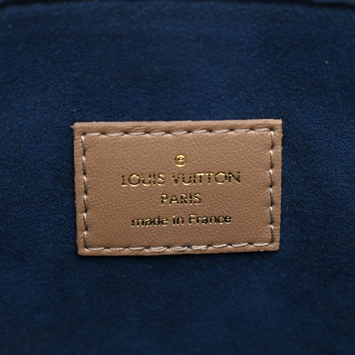 Lambskin Embossed Monogram Coussin PM Taupe