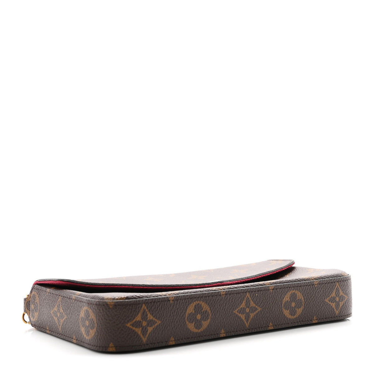 Monogram Pochette Felicie Chain Wallet Fuchsia